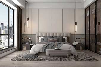 南通现代风格-卧室