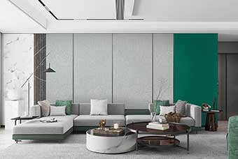 南通轻奢风格-客厅