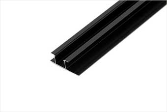 南通航空纤维墙咔铝合金带灯中条（哑黑氧化）